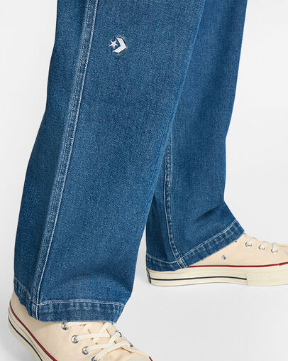 Woven Denim Pants Lt Stone Wash, Detail View