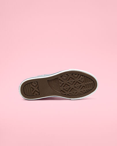 Chuck Taylor All Star Underwater Party &agrave; tige montante pour enfant plus &acirc;g&eacute; Bleu marine/Turquoise rapide/Blanc, Outsole View