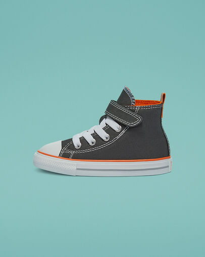 Converse Color Easy-On Chuck Taylor All Star Viento de tormenta/Naranja magma/Blanco, Inner Side View