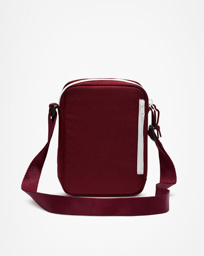 Embroidered Cross-body Bag Dark Beetroot/Black Cherry, Detail View