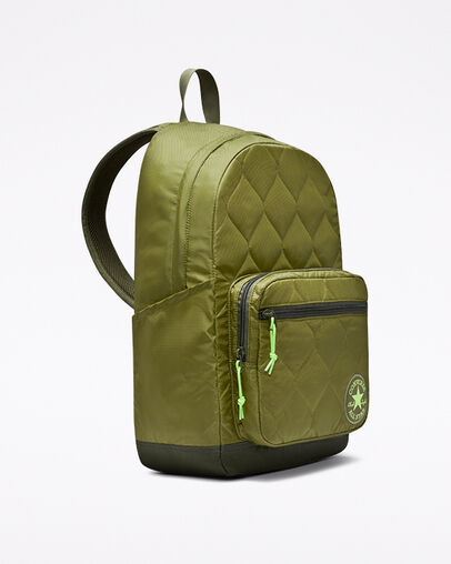 GO 2 Stepp-Rucksack Moss/Khaki, Back View