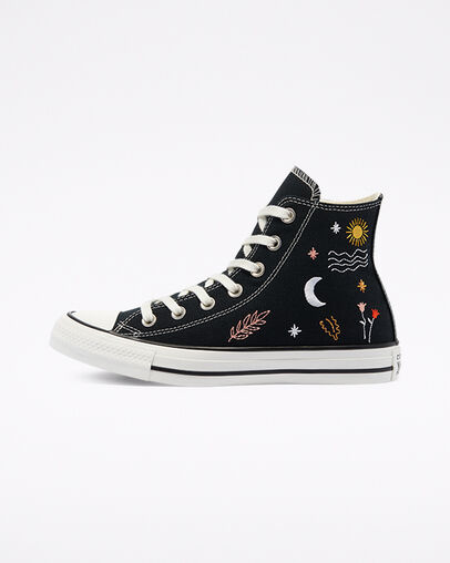 Chuck Taylor All Star It's Okay To Wander Black/White/Black, Inner Side View