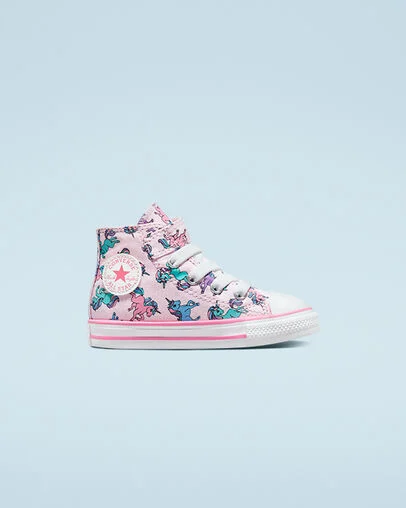 Chuck Taylor All Star Easy-On Unicorns Pink Foam/Pink/University Blue, Outer Side View