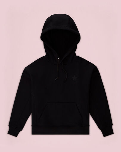 Sudadera con capucha Chuck 70s Negro, Front View