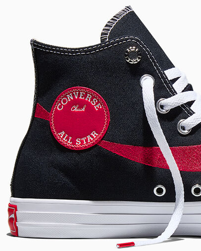 Converse x Coca-Cola Chuck Taylor All Star Black/Racing Red/White, Detail Angle View