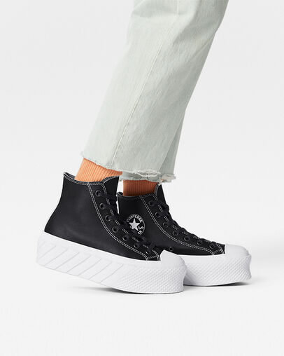 Chuck Taylor All Star Lift 2X Platform Matte Metallic Bufera/Slate Sage/Bianco, On Foot Shot 1