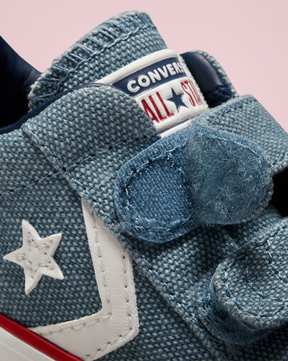 Star Player Easy-On Indigo Oxide/Vintage White, Detail Angle View