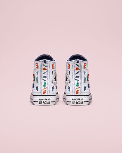 Chuck Taylor All Star Explorer White/Midnight Navy/Black, Heel View