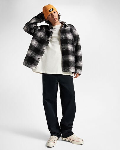 Woven Pants Converse Black, Back View