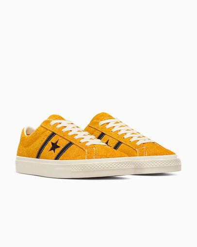 One Star Academy Pro Suede Sunflower Gold/Black/Egret, Top and Side View