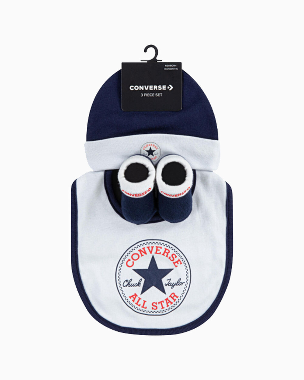 Thumbnail - 3-Piece Chuck Taylor Bib Set Blue