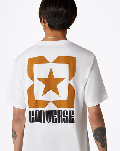 t-shirt Star Chevron Box &agrave; manches courtes Blanc, Detail View