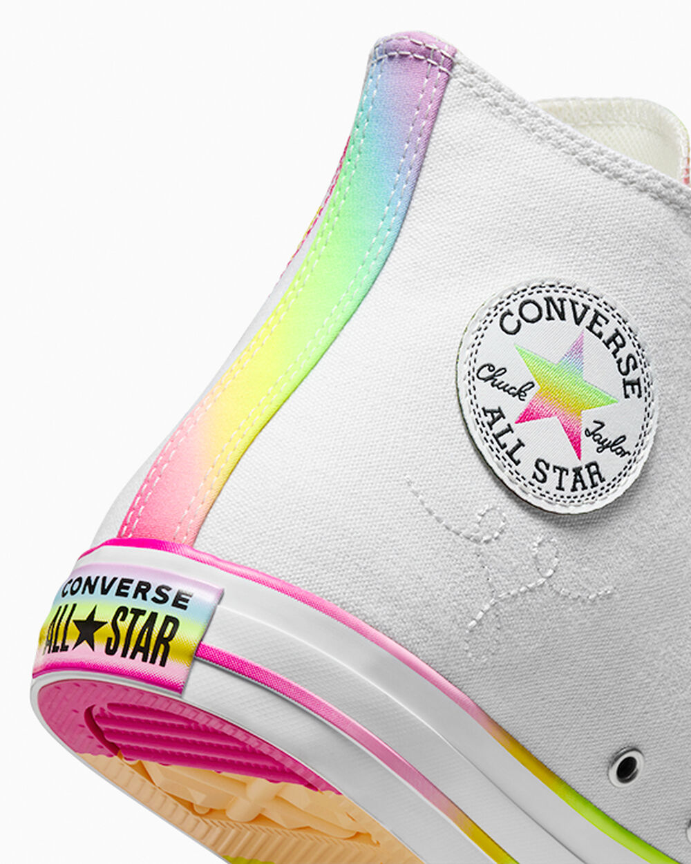 Converse All star sneaker wit/wit/chaos fuchsia