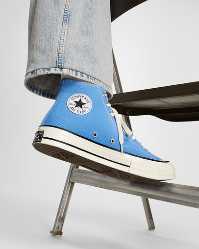 Chuck 70 Canvas Open Sky/Egret/Black, Reflective View