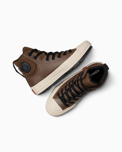 Chuck Taylor All Star Berkshire Boot Grounded/Black/Light Dune, Angled View