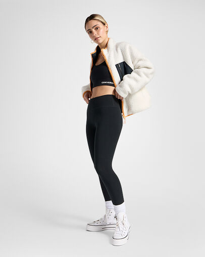 Star Chevron Legging Converse Black, Back View