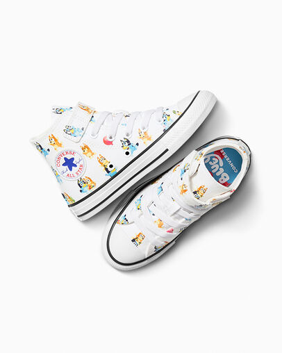 Converse x Bluey Chuck Taylor All Star Easy-On White/Multi/Black, Angled View