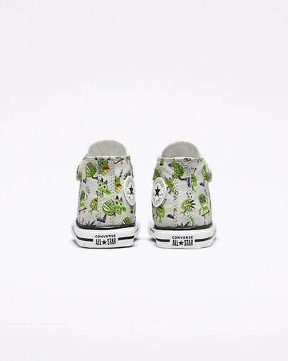 Chuck Taylor All Star Easy-On Creatures Mouse/Virtual Matcha/Black, Heel View