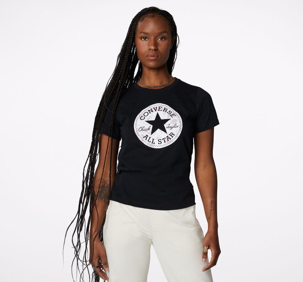 Hybrid Flower Chuck Patch Infill Classic T-Shirt Converse Black