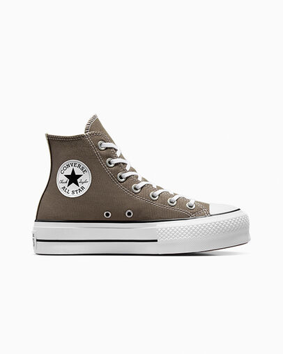 Chuck Taylor All Star Lift Platform Charcoal/White/Black, Outer Side View