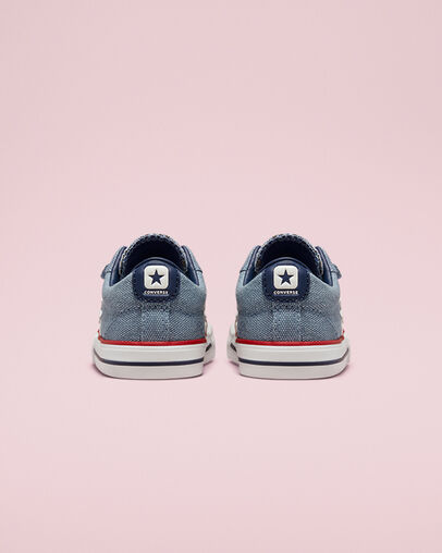 Star Player Easy-On Indigo Oxide/Vintage White, Heel View