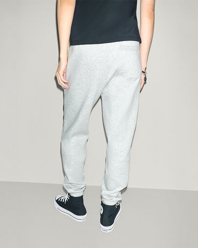 Retro Chuck Taylor Patch Joggers Vintage Grey Heather, Full Body View