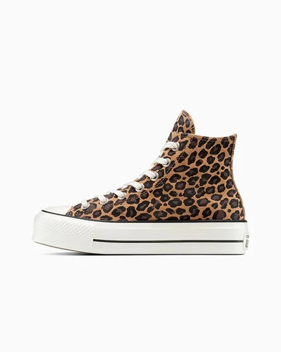 Chuck Taylor All Star Lift Platform Leopard Suede Incensed/Black/Egret, Inner Side View