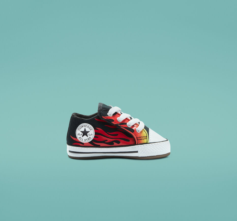 Archive Flames Chuck Taylor All Star Cribster Noir/Jaune vif/Rouge &eacute;mail