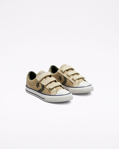 Star Player Easy-On Canvas & Suede Nomad Khaki/Cargo Khaki, Angled View
