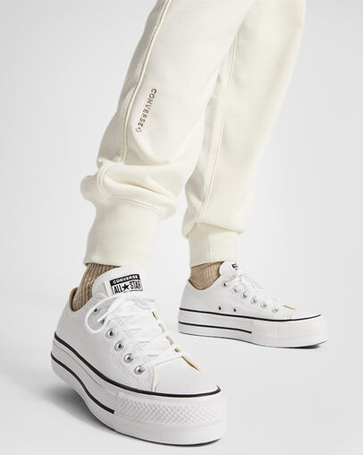 Wordmark Fleece Pants Converse Egret
