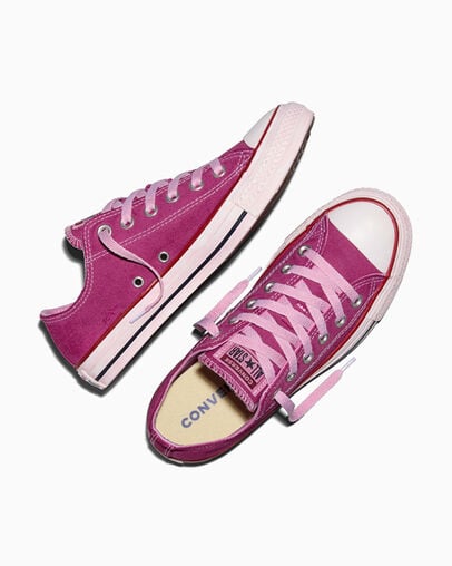 Chuck Taylor All Star Dip Dye Wide Width Sporty Berry Dyed, Angled View