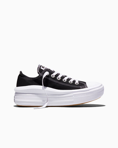 Chuck Taylor All Star Move Platform Black/White/White, Outer Side View