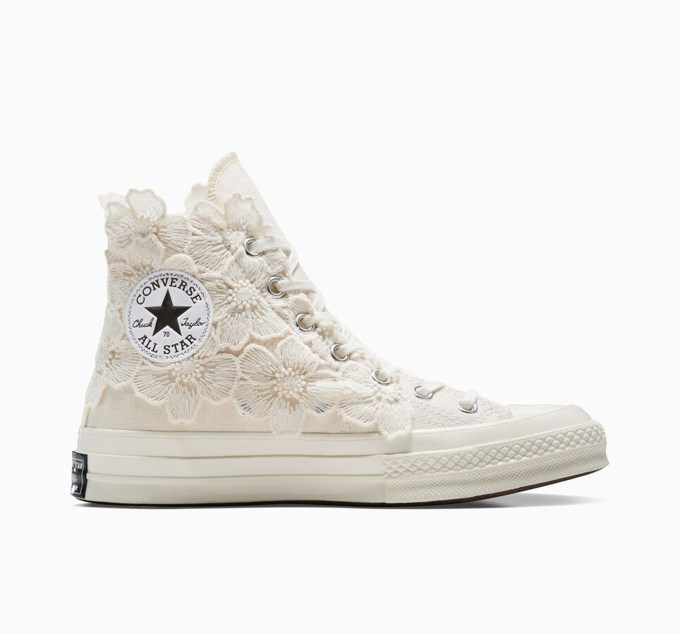 Converse Women's Chuck Taylor Hi LTD - Made in Italy Ivory Lace - A10230C