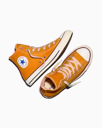 Chuck Taylor All Star Dip Dye Wide Width Orange Dust Dyed, Angled View