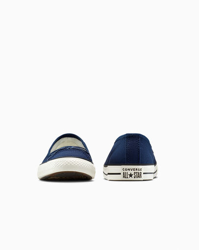 Chuck Taylor All Star Dainty Ballerina Navy/Egret/Navy, Heel View