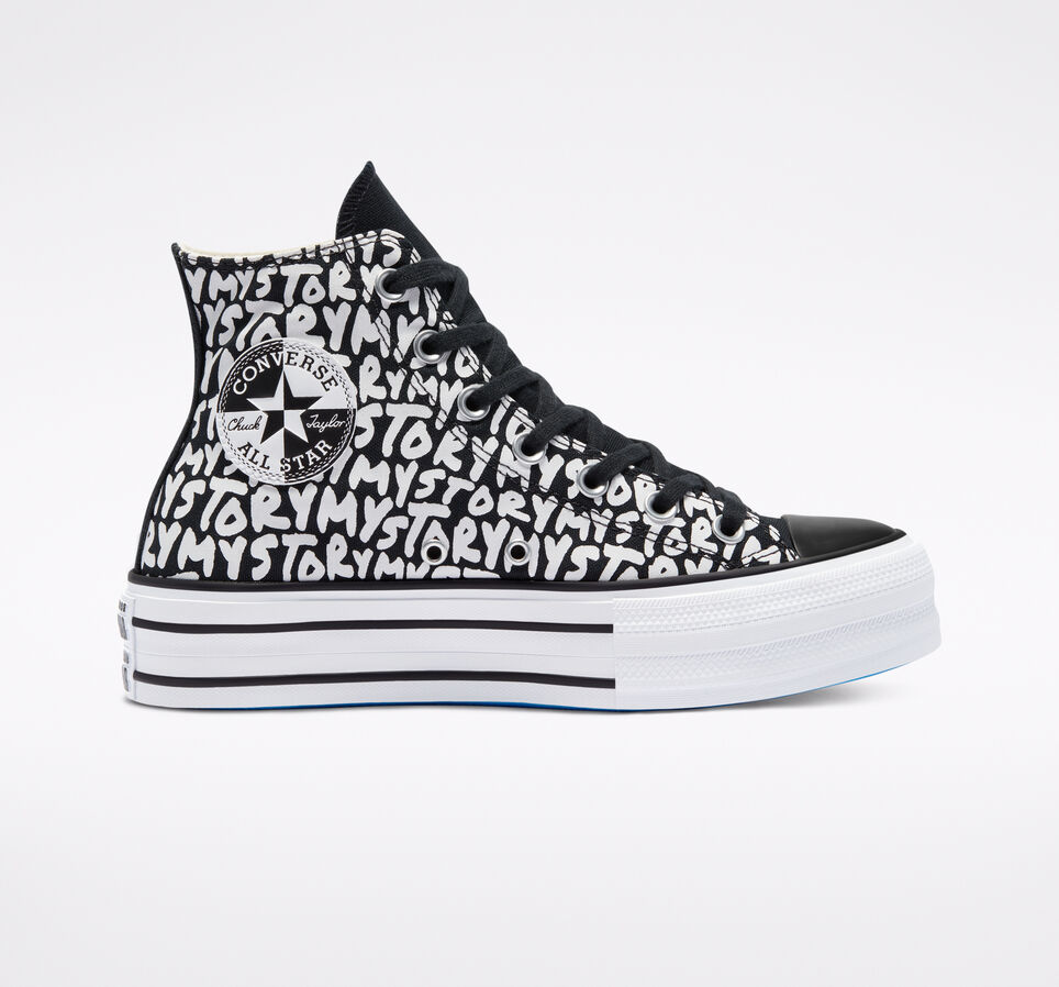 Chuck Taylor All Star Lift Platform My Story Black/Egret/Digital Blue