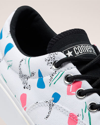 Archive Print Skidgrip CVO Blanc/Vert tennis/Noir, Detail Angle View