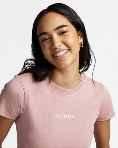 Wordmark Fashion T-Shirt Night Flamingo, Detail View