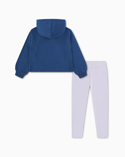 Chuck Patch Hoodie & Leggings Set Vapor Violet, Back View