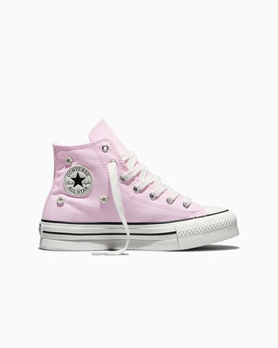 Chuck Taylor All Star Lift Platform Beaded New Found Bloom/Vintage White, Outer Side View