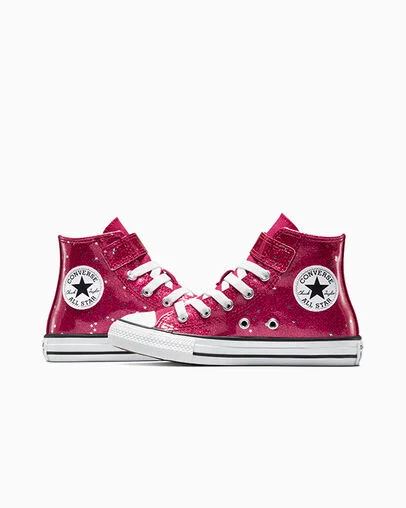 Chuck Taylor All Star Easy-On Glitter Sporty Berry/White/Egret, Detail Angle View