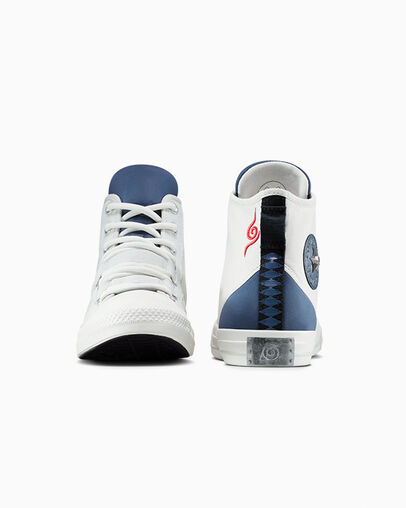 Converse x NARUTO SHIPPUDEN Kakashi Chuck Taylor All Star Barely Grey/Dark Waters, Heel View