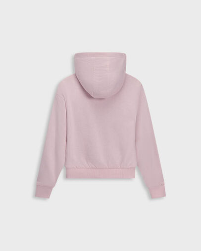 Converse x Hello Kitty&reg; and Friends Kuromi&trade; and My Melody&trade; Full Zip Hoodie Plum Kitten/Parfait Pink, Back View