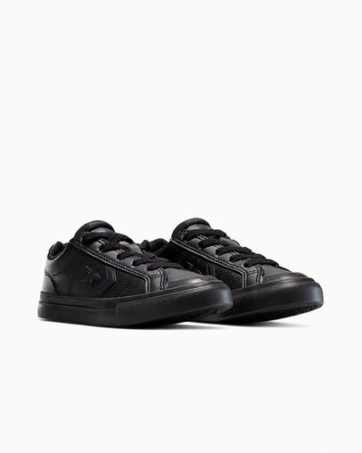 Converse Sport Casual Easy-On Black/Black/Black, Top and Side View
