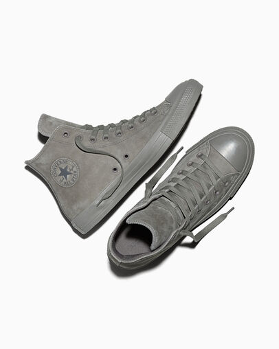 Chuck Taylor All Star Nubuck Origin Story Grey/Origin Story Grey/Iron Grey, Angled View