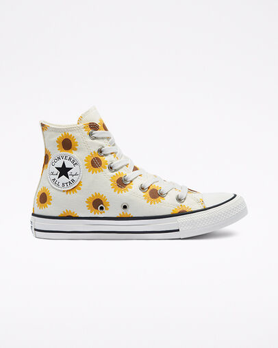 Chuck Taylor All Star Summer Spirit Egret/Clove Brown/Amarillo, Outer Side View
