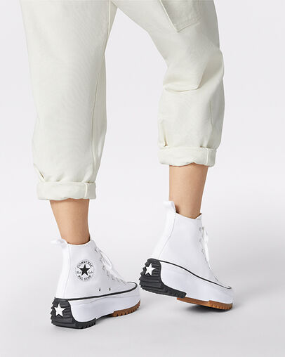 Run Star Hike Platform White/Black/Gum, Detail Angle View