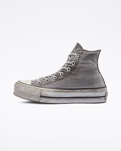 Chuck Taylor All Star Platform Smoked Canvas Gris/Gris/Blanc, Inner Side View