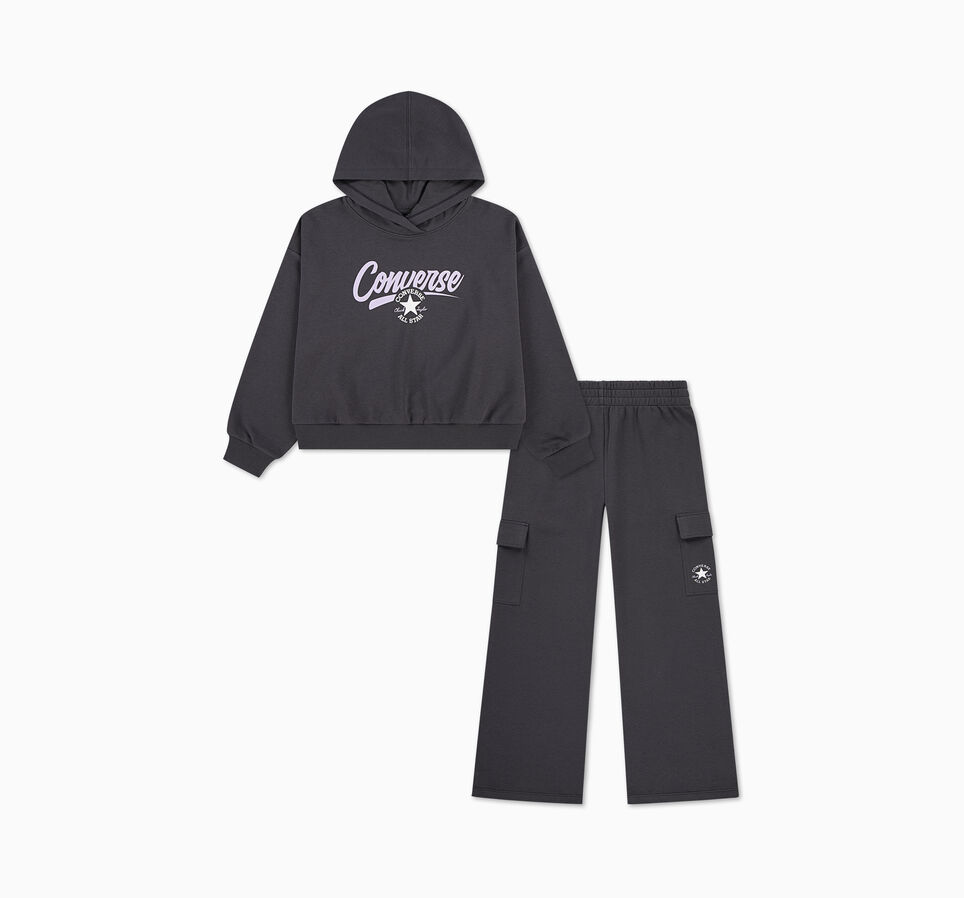 Hoodie and Cargo Pants 2-Piece Set Dark Matter