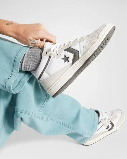 CONS Fastbreak Pro Suede Nylon Blanc/Gris vaporeux, Reflective View